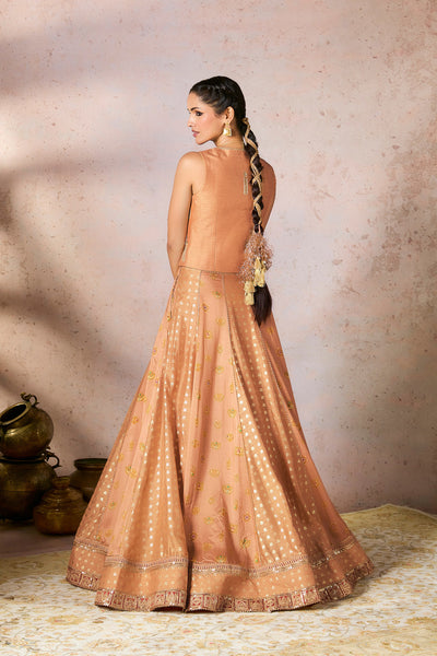 Masaba Salmon Trinkets Lehenga Set indian designer wear online shopping melange singapore