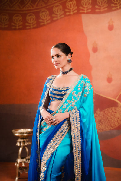 Masaba The Saanjh Stitched Saree indian designer wear online shopping melange singapore