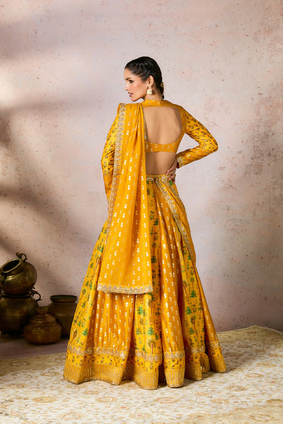 Masaba Yellow Nomatic Tribe Lehenga Set indian designer wear online shopping melange singapore