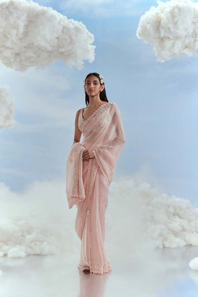 Nachiket Barve Babylon Sari Set indian designer wear online shopping melange singapore