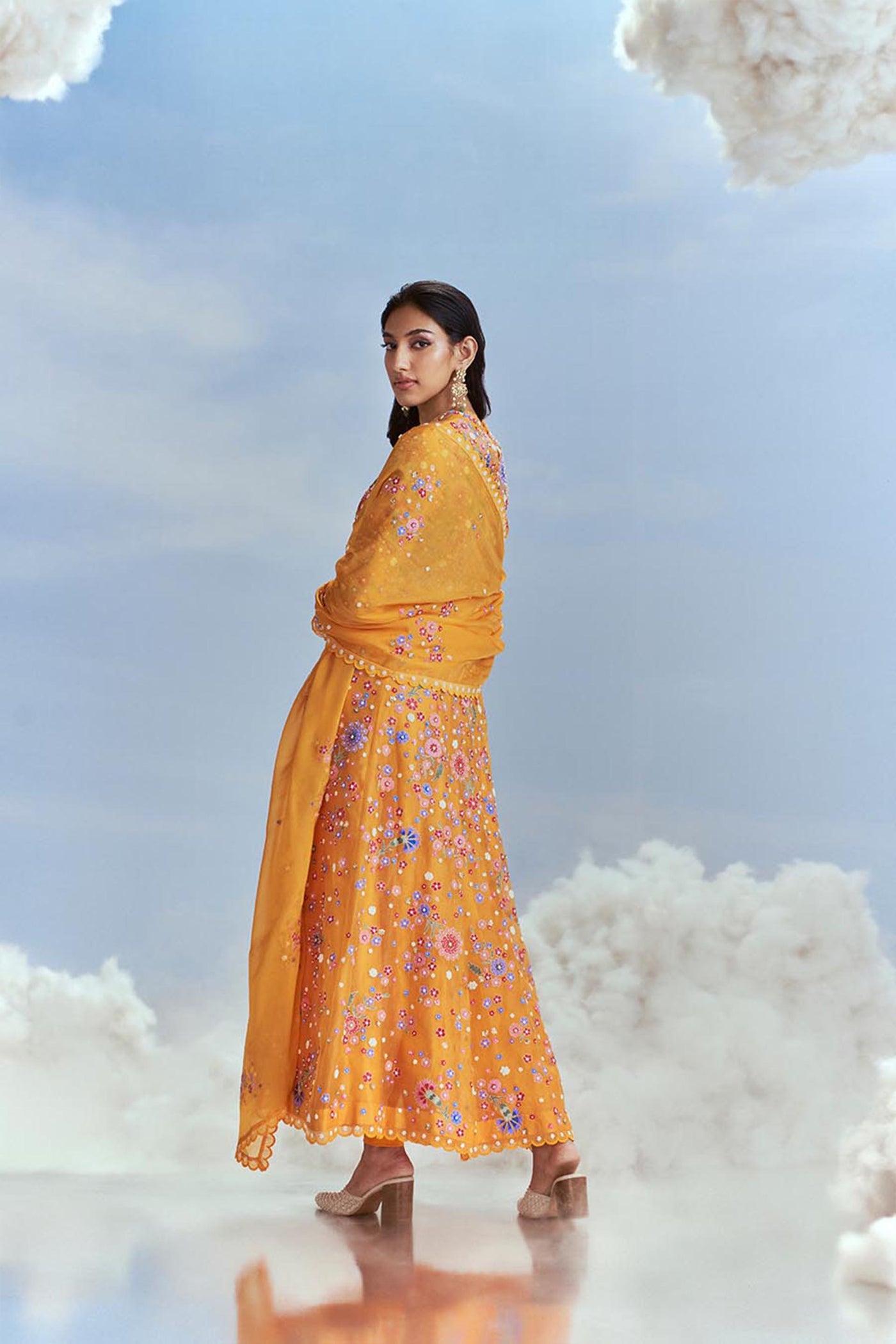 Nachiket Barve Mango Izmir Kalidar Kurta Set indian designer wear online shopping melange singapore