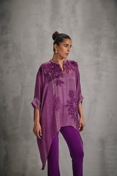 Namrata Joshipura Hitachi Pointed Hem Tunic indian designer wear online shopping melange singapore