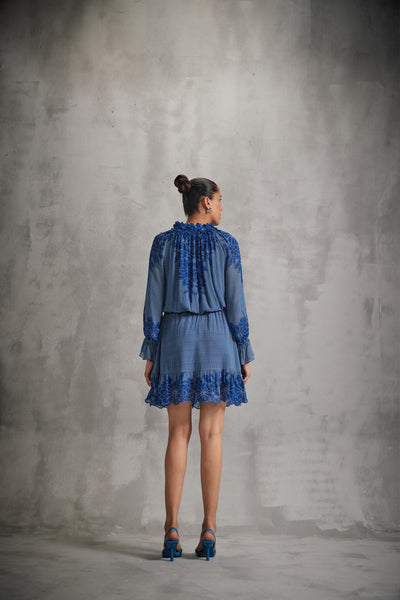 Namrata Joshipura Hitachi Ruffled Dress indian designer wear online shopping melange singapore