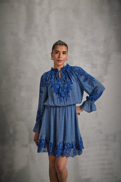 Namrata Joshipura Hitachi Ruffled Dress indian designer wear online shopping melange singapore