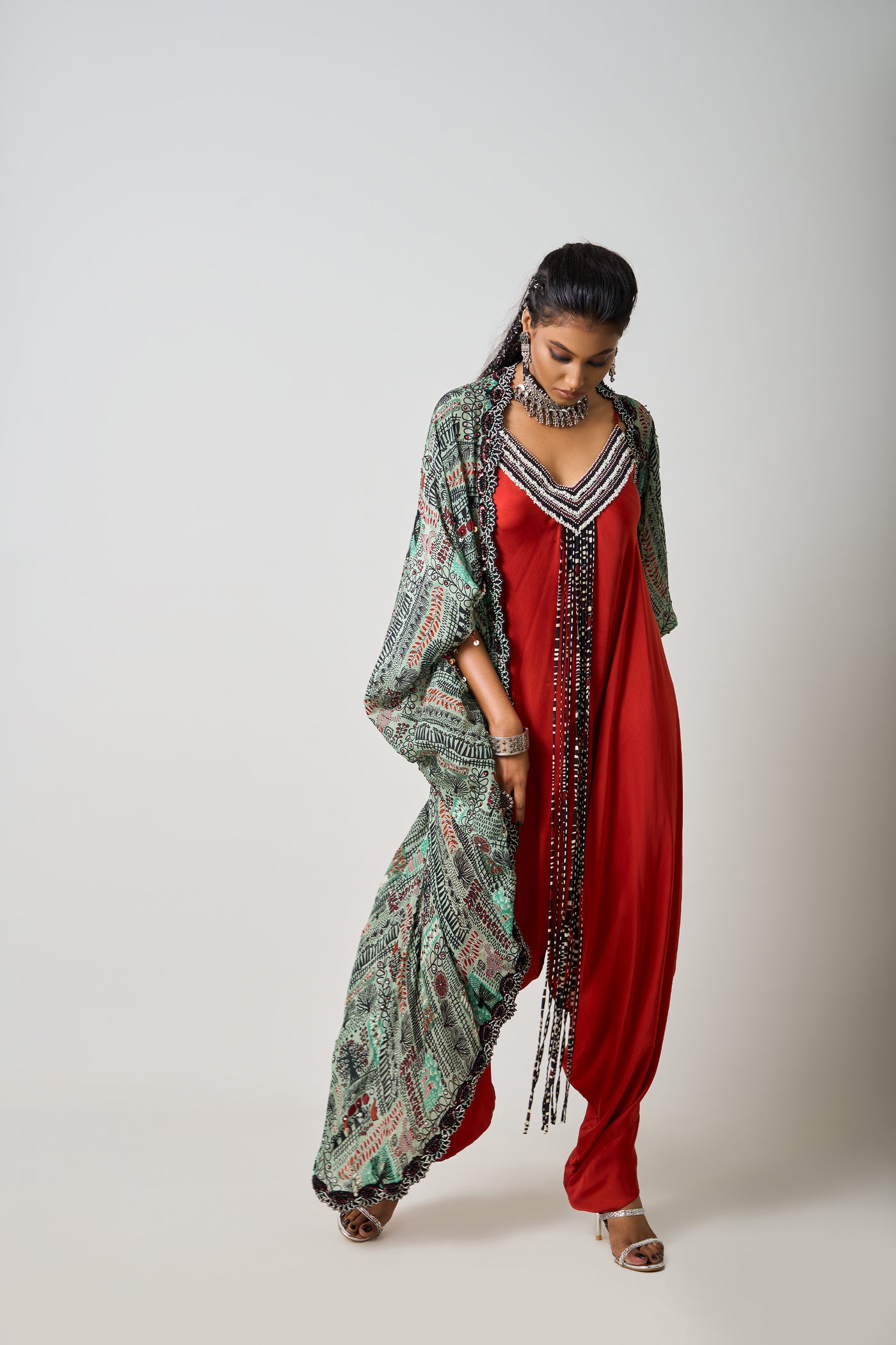 Nupur Kanoi Gather Kite Jumpsuit Set indian designer wear online shopping melange singapore
