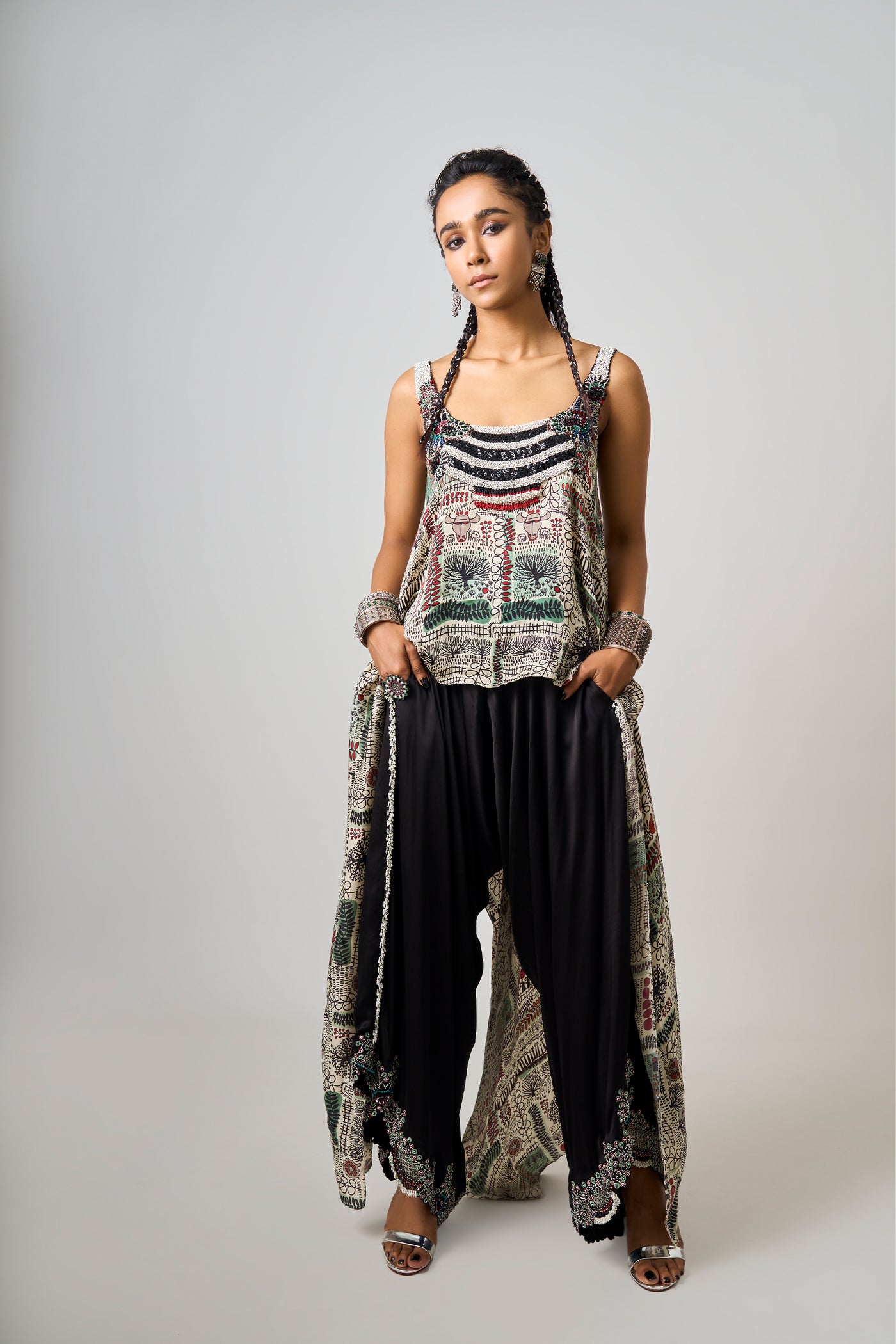 Nupur Kanoi Singlet Pants Set indian designer wear online shopping melange singapore