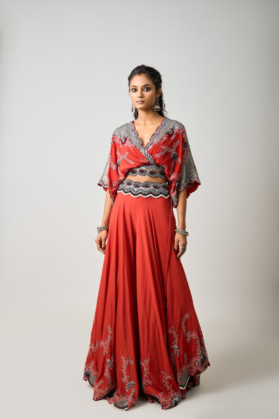 Nupur Kanoi Top And Pants Set indian designer wear online shopping melange singapore