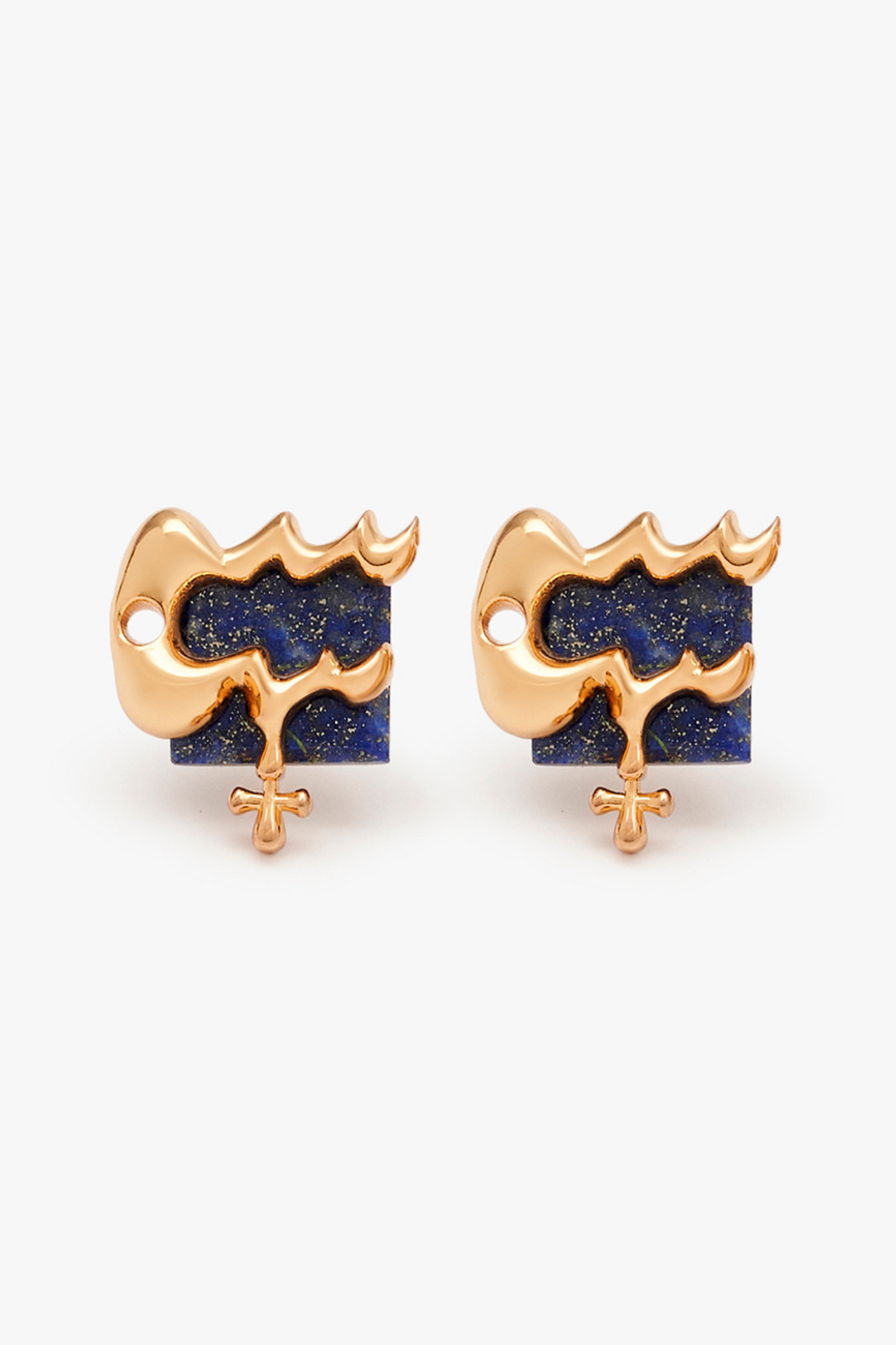 Outhouse Aquarius Zodiac Studs indian designer wear online shopping melange singapore