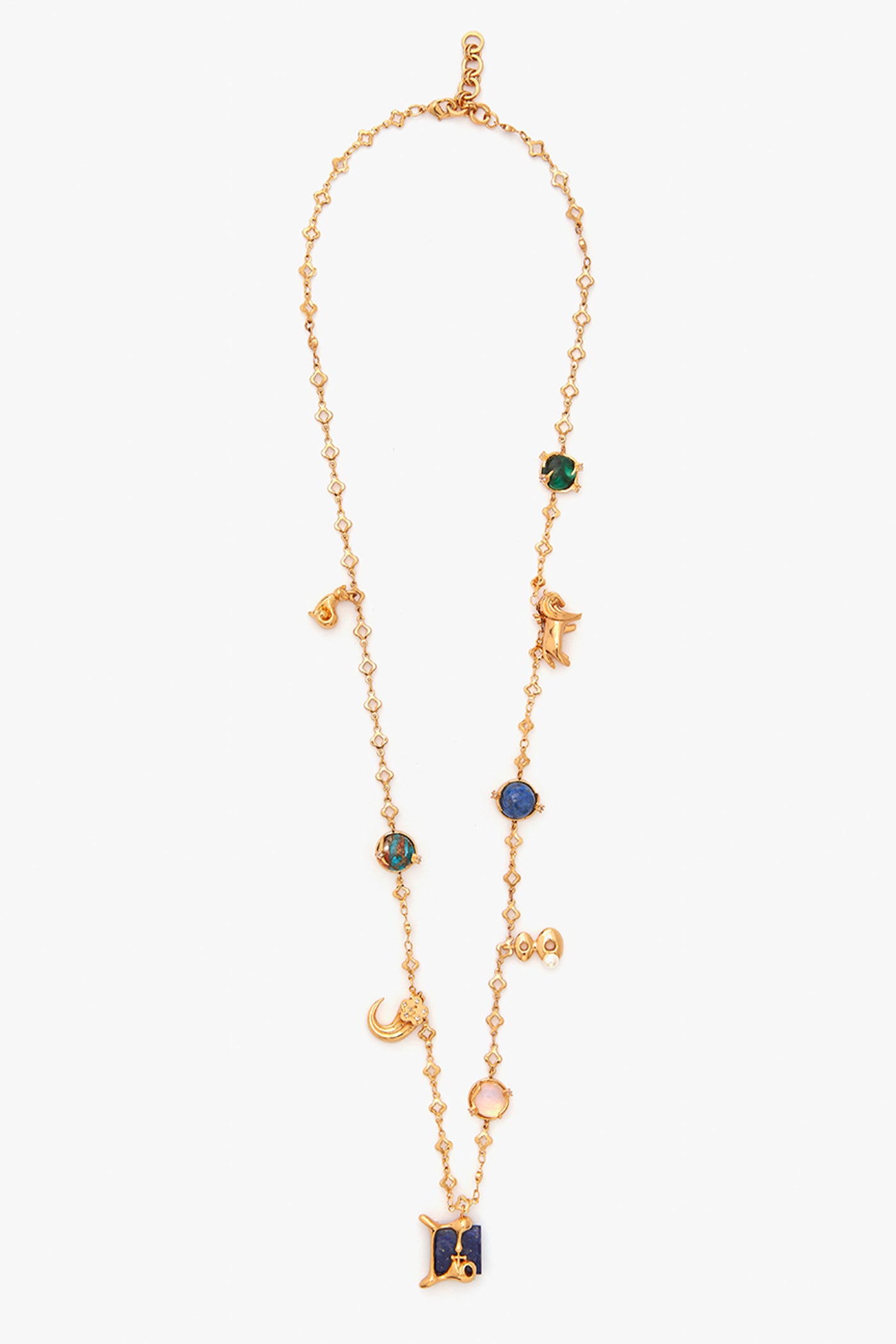 Outhouse Gemini Vintage Celestial Halo Necklace indian designer wear online shopping melange singapore