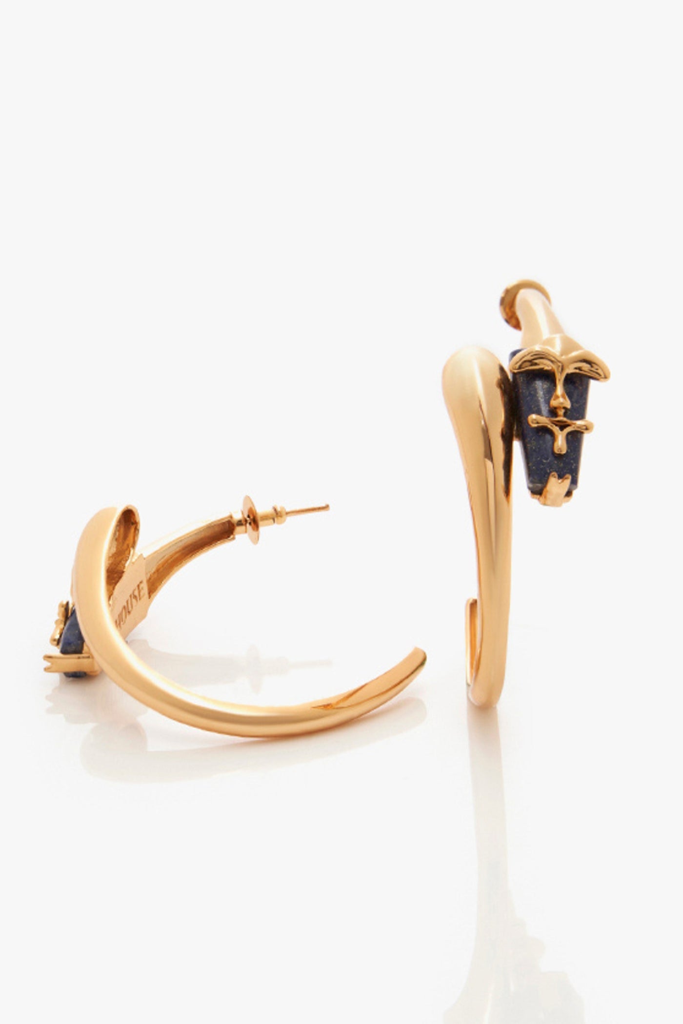 Outhouse The Lazuli Sculpt Hoop Earrings indian designer wear online shopping melange singapore