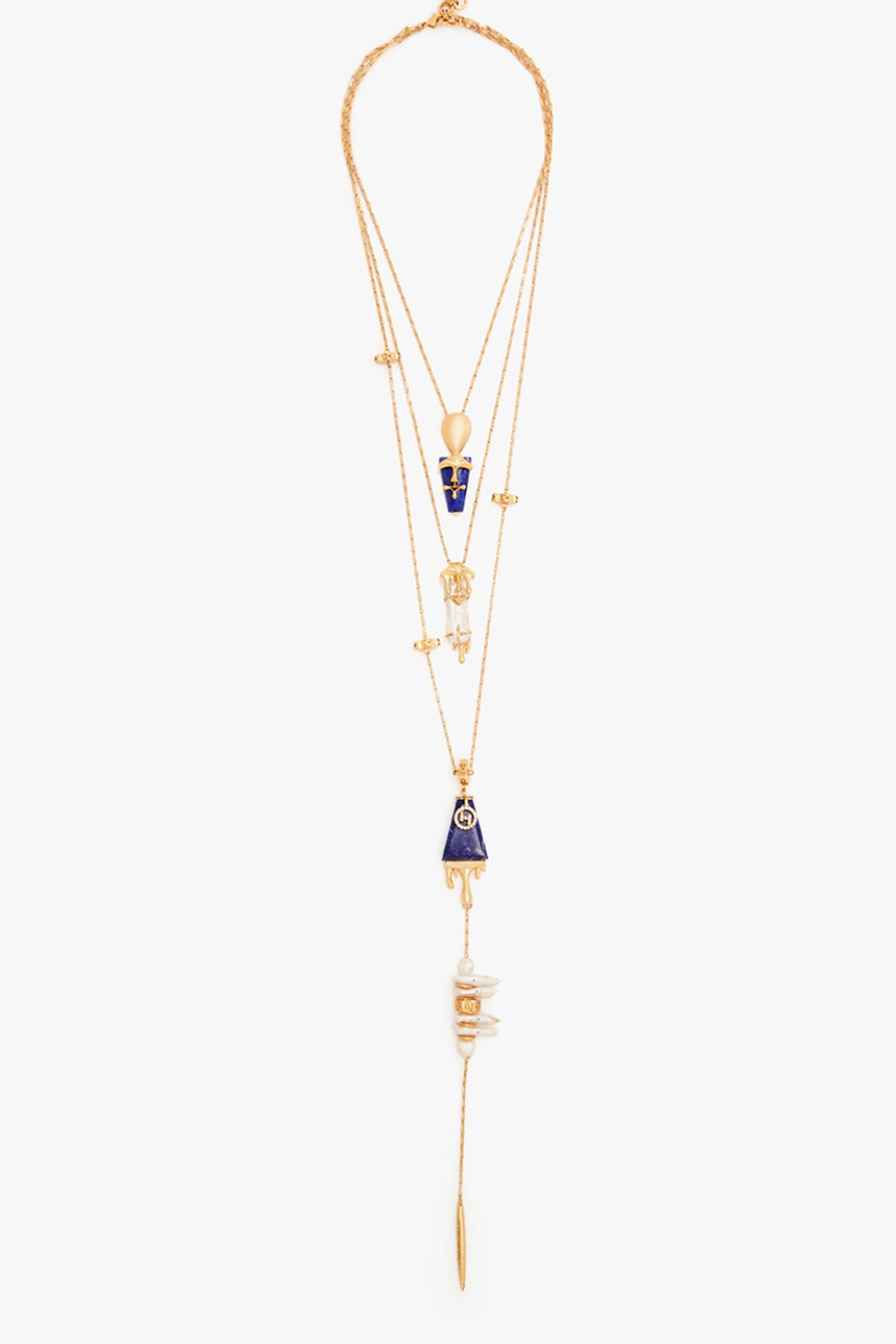 Outhouse The Lazuli Sculpt Layered Necklace indian designer wear online shopping melange singapore