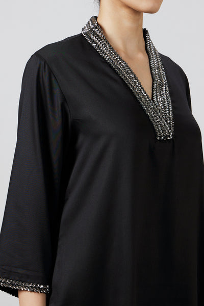 Pallavi Swadi Étoile Noir Kurta Set indian designer wear online shopping melange singapore