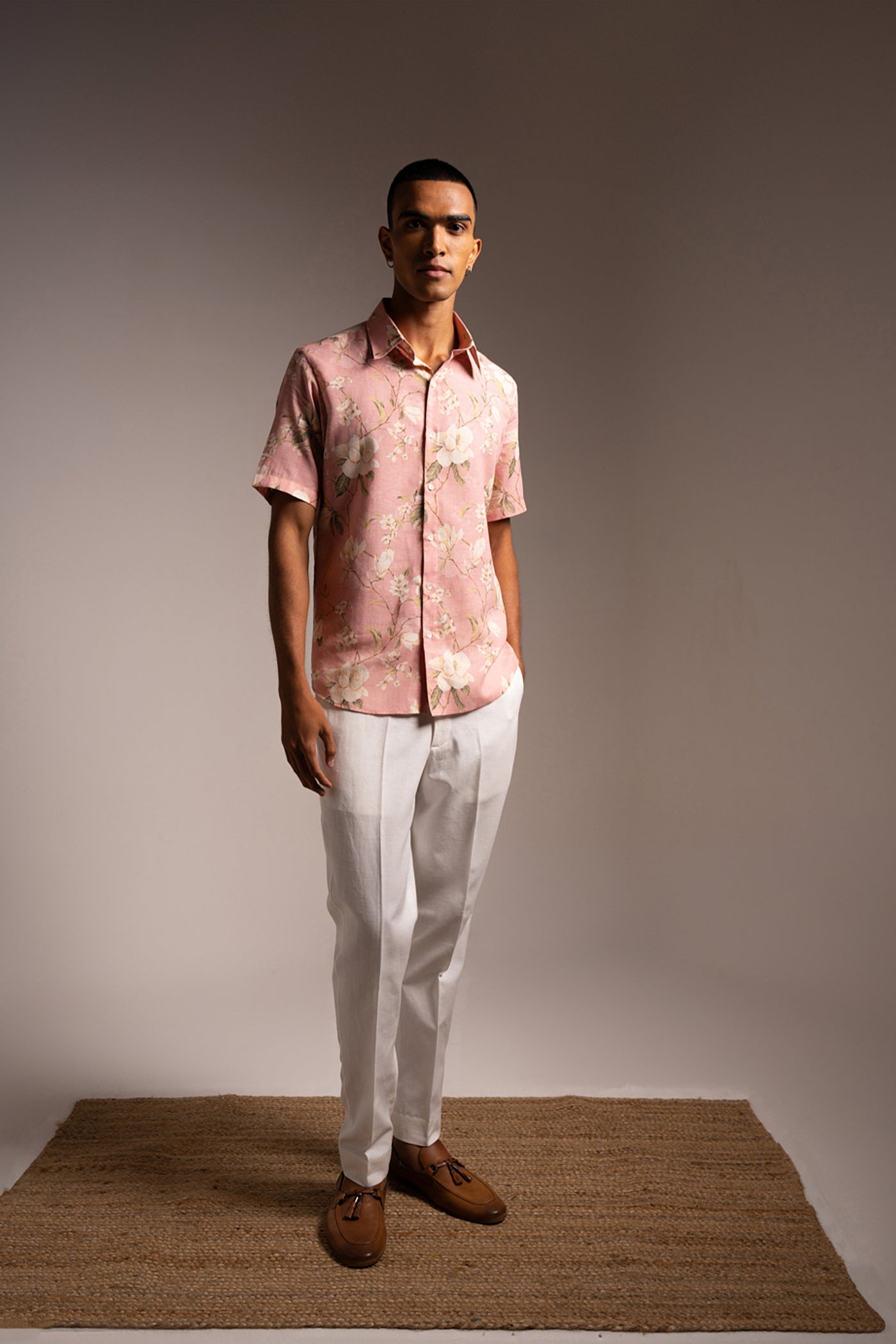 Project Bandi Under The Pink Sky Shirt indian designer wear online shopping melange singapore