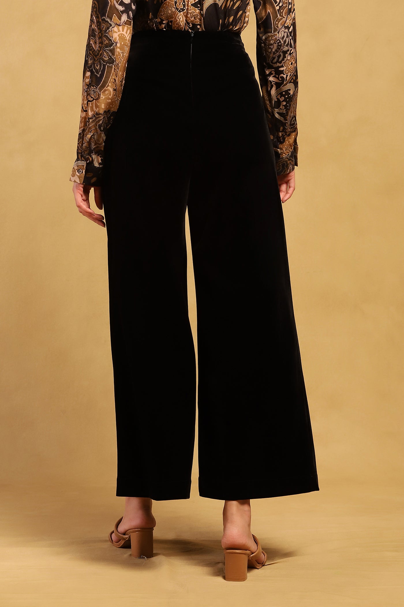 Ritu Kumar Black Coal Pants indian designer wear online shopping melange singapore