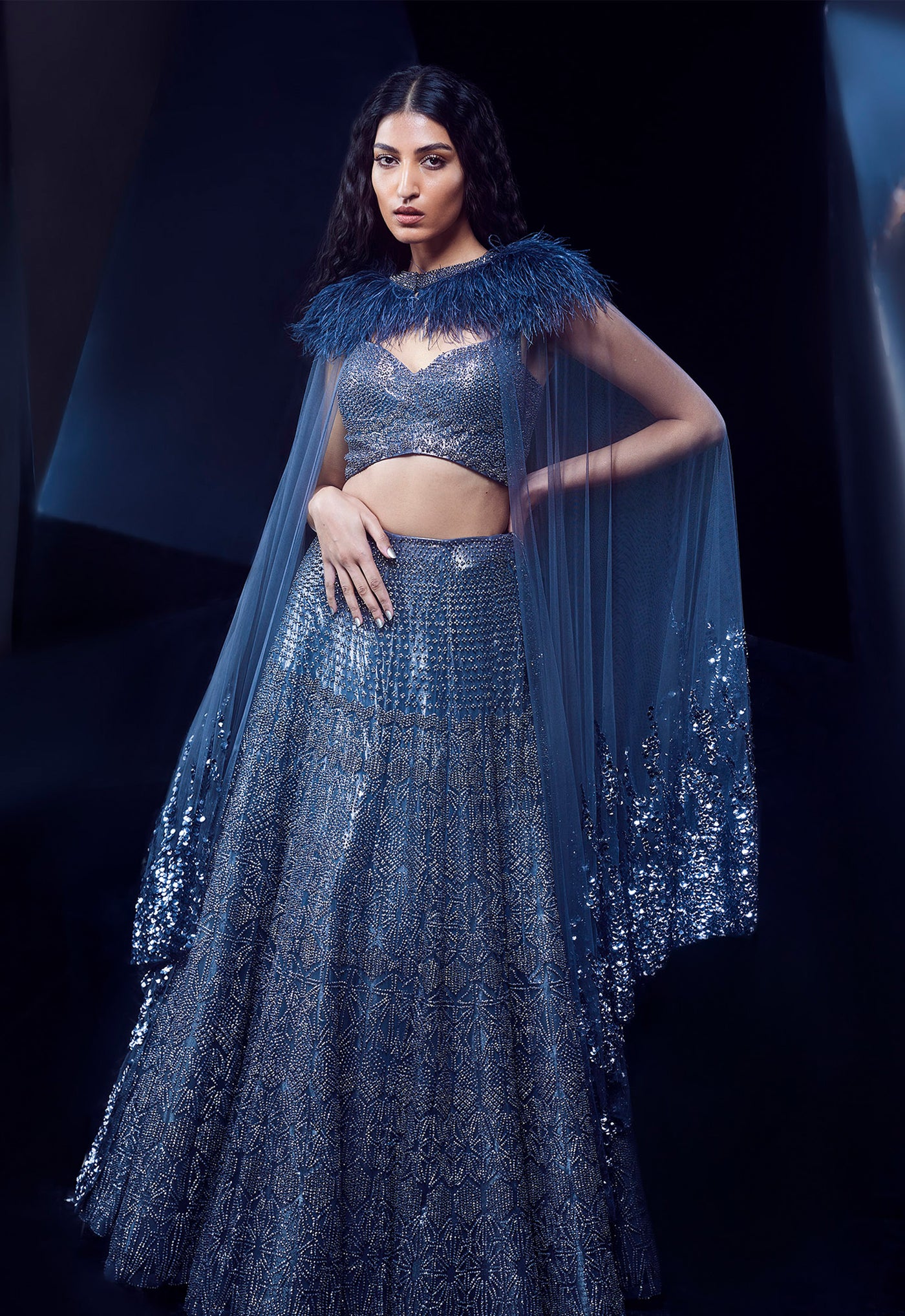 Rohit Gandhi Rahul Khanna Ashlyn Lehenga Set indian designer wear online shopping melange singapore