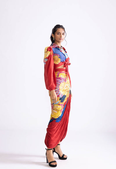 Saaksha & Kinni Bella Shirt indian designer wear online shopping melange singapore