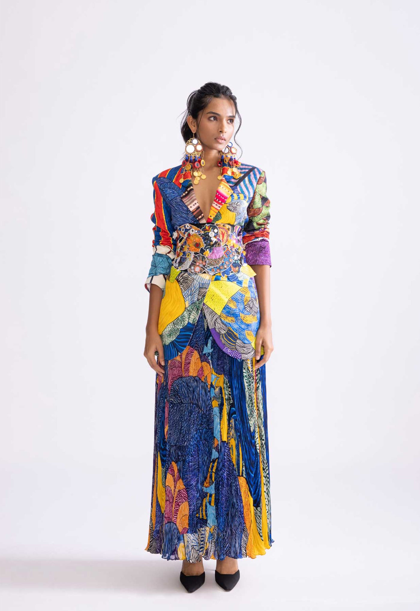 Shantanu & Nikhil Monica Skirt indian designer wear online shopping melange singapore