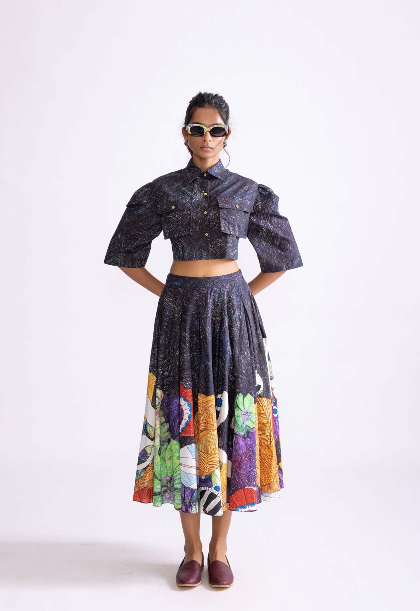 Saaksha & Kinni Nikki Skirt indian designer wear online shopping melange singapore