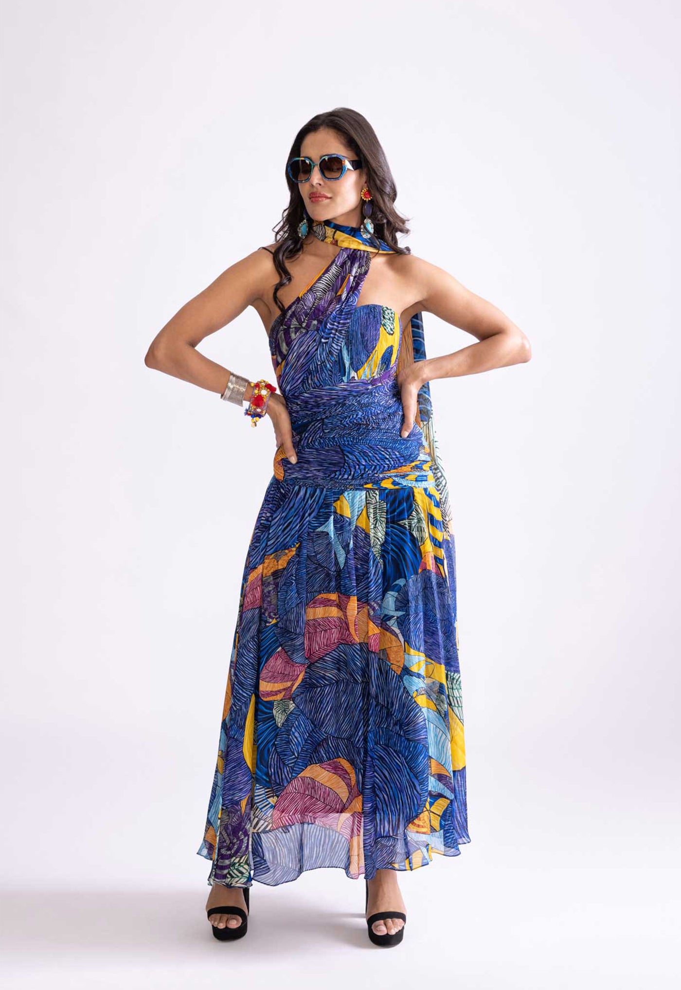 Saaksha & Kinni Rianna Dress indian designer wear online shopping melange singapore