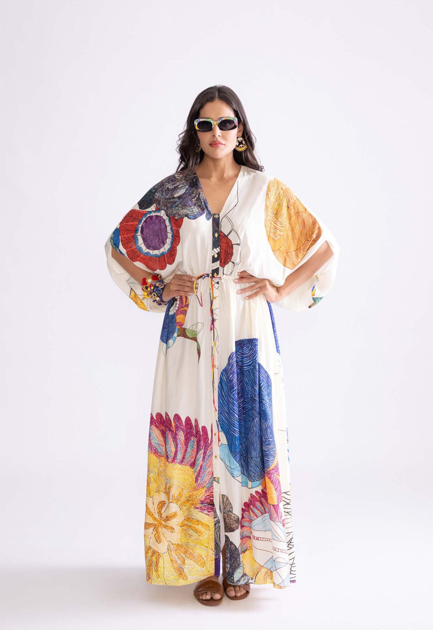 Saaksha & Kinni Shiloh Kaftan indian designer wear online shopping melange singapore