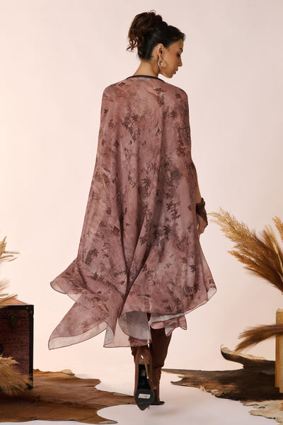 Shantanu & Nikhil Safari Printed Cape indian designer wear online shopping melange singapore