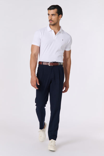 Shantanu & Nikhil Menswear SNCC Giza Cotton Off White Polo T-shirt indian designer wear online shopping melange singapore