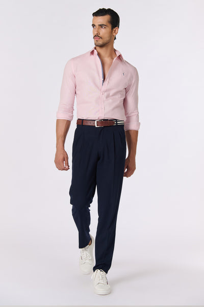 Shantanu & Nikhil Menswear SNCC Pink Linen Shirt indian designer wear online shopping melange singapore