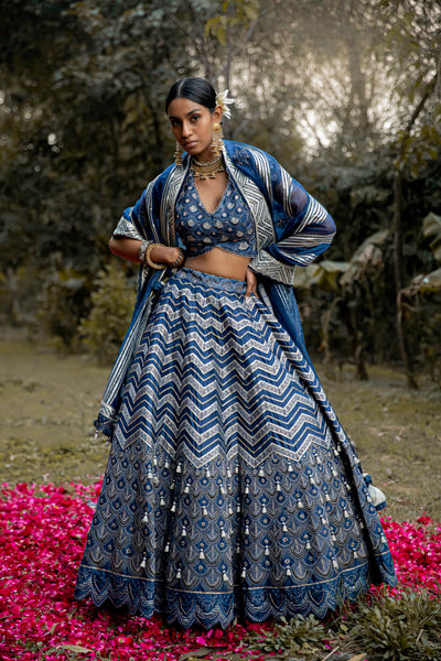 Simar Dugal Ek Taar Lehenga indian designer wear online shopping melange singapore