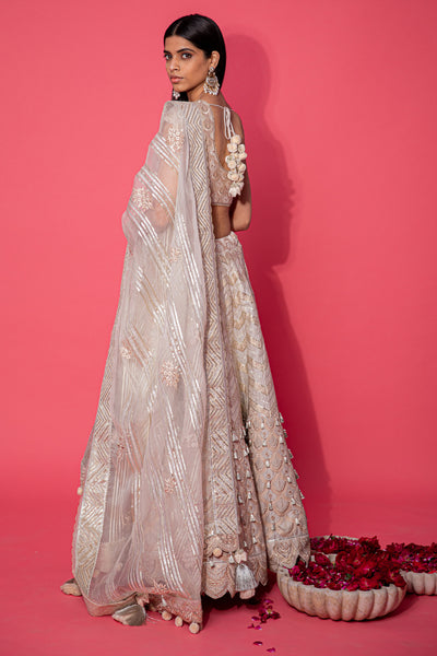 Simar Dugal Ek Taar Lehenga Ivory indian designer wear online shopping melange singapore