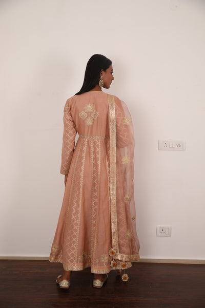 Simar Dugal Mahira Crossover Old Rose Pink indian designer wear online shopping melange singapore