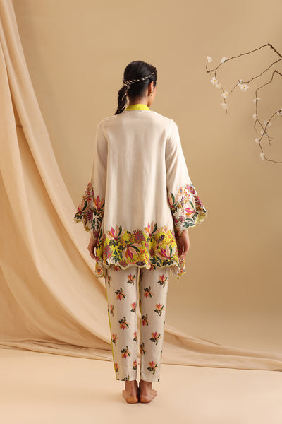 Sougat Paul Aarani Embroidered Co-ord Set indian designer wear online shopping melange singapore