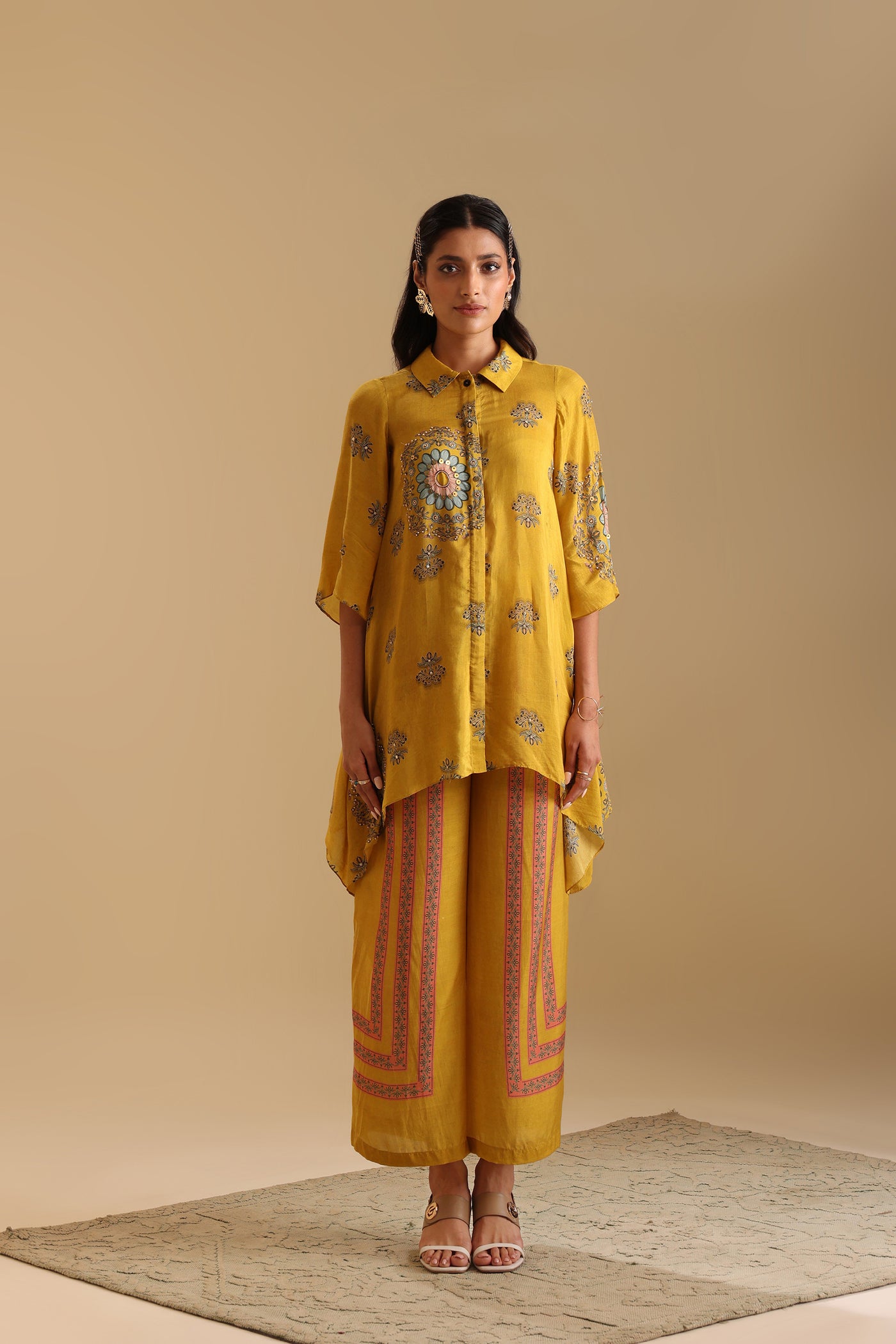 Sougat Paul Eraya Embellished Co-ord Set indian designer wear online shopping melange singapore