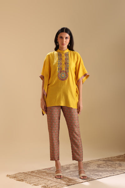 Sougat Paul Eraya Embellished Kaftan Set indian designer wear online shopping melange singapore