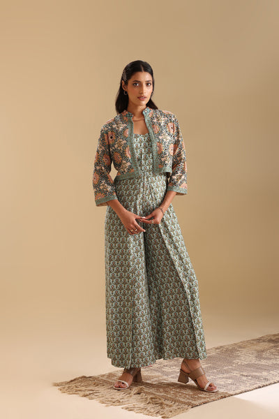 Sougat Paul Eraya Embellished Jumpsuit Set indian designer wear online shopping melange singapore