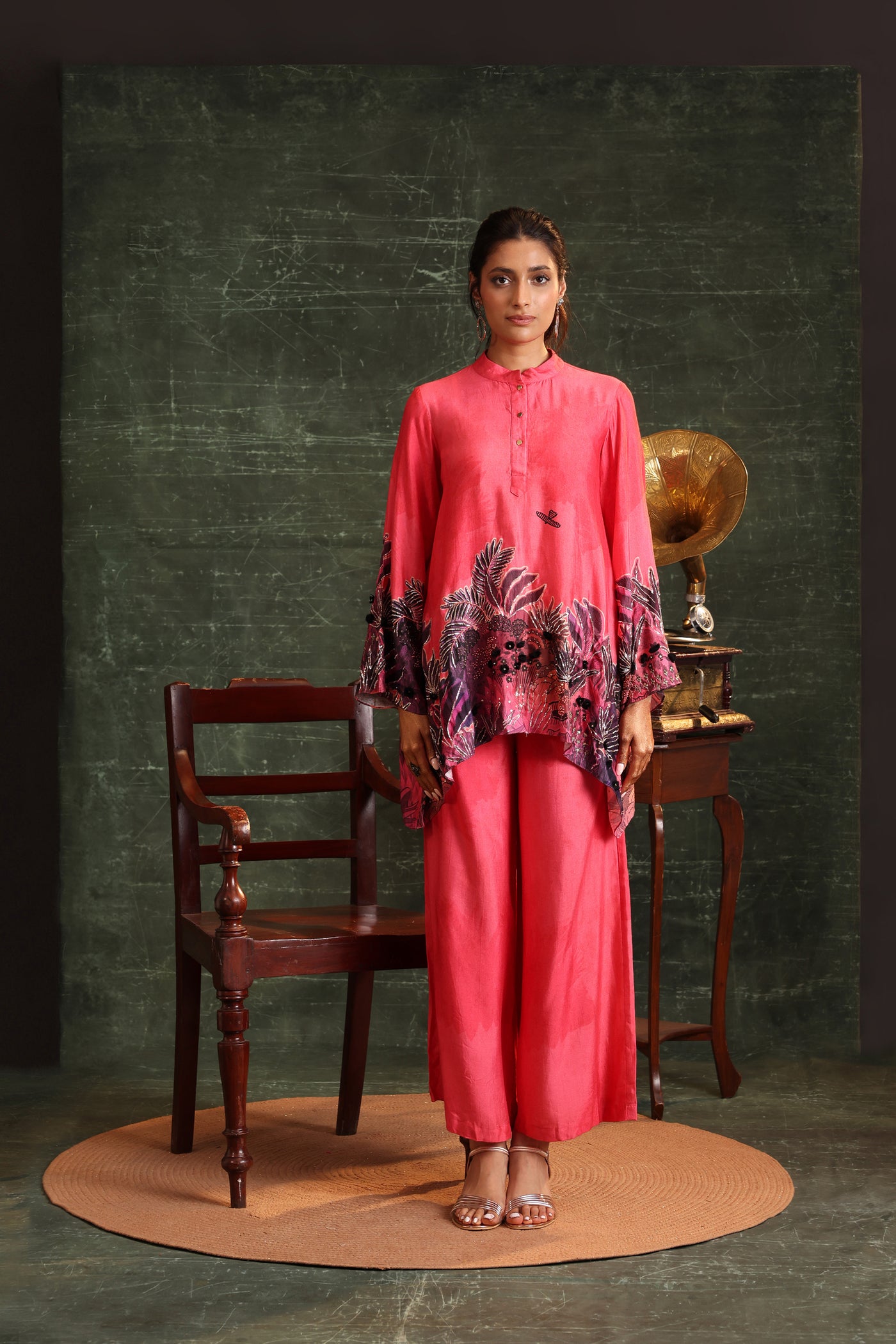 Sougat Paul Kaira Emblished Co-ord Set indian designer wear online shopping melange singapore