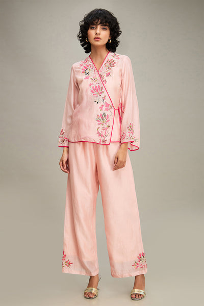 Sougat Paul Mehr Patchwork Top And Pants indian designer wear online shopping melange singapore