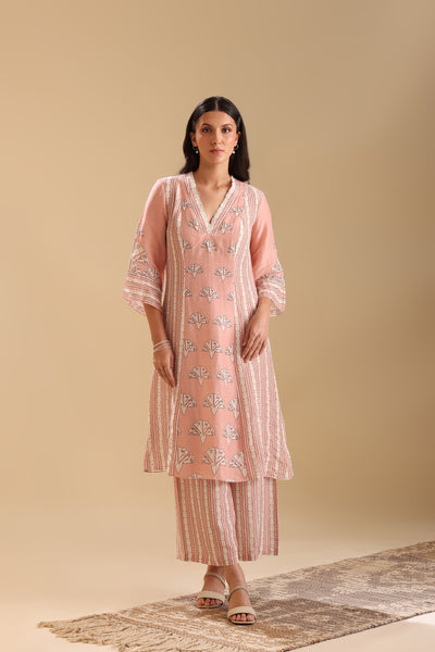 Sougat Paul Naqsh Embellished Kurta Set indian designer wear online shopping melange singapore