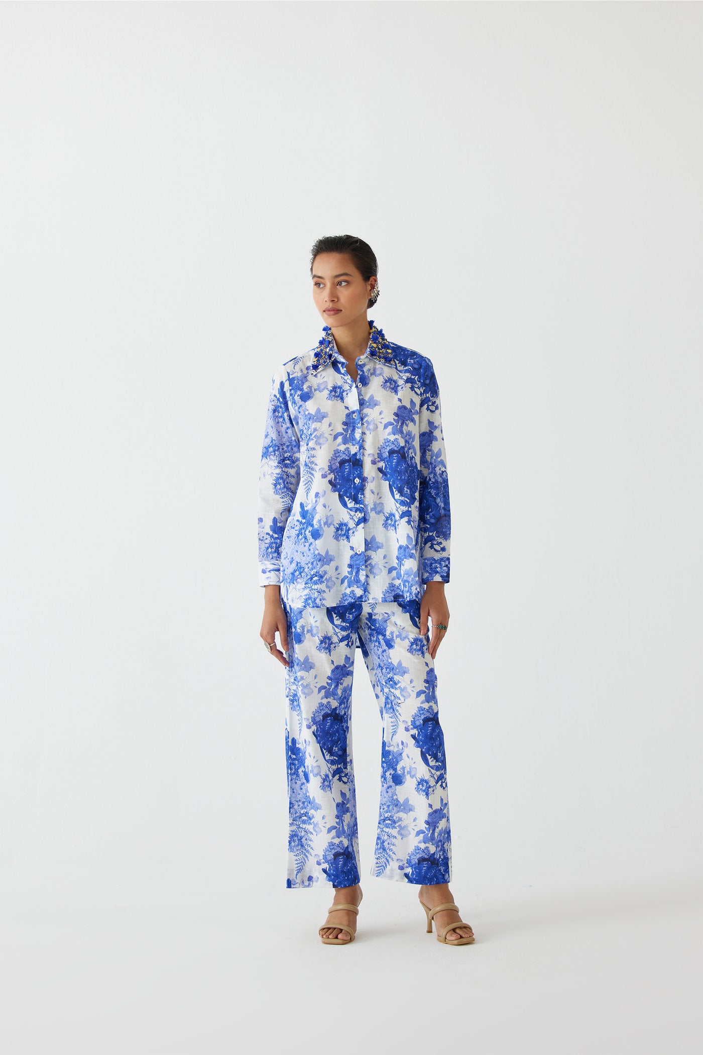 Studio Rigu Chintz Shirt And Trousers indian designer wear online shopping melange singapore