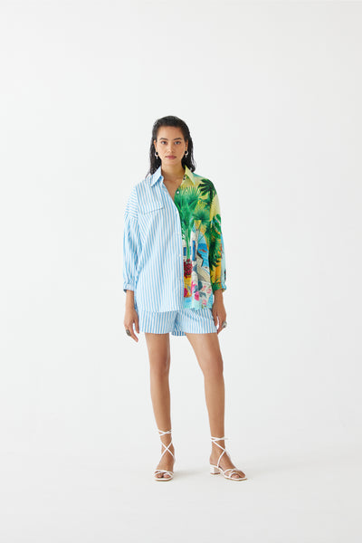 Studio Rigu Lover's Point Shirt And Shorts indian designer wear online shopping melange singapore