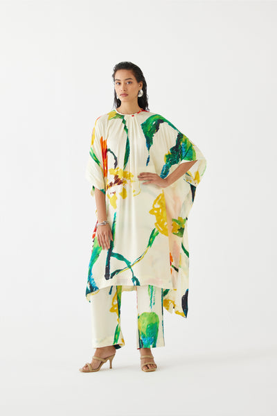 Studio Rigu Monet Kimono Kurta And Pants indian designer wear online shopping melange singapore