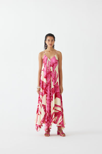 Studio Rigu Pink Aphrodite Strappy Dress indian designer wear online shopping melange singapore