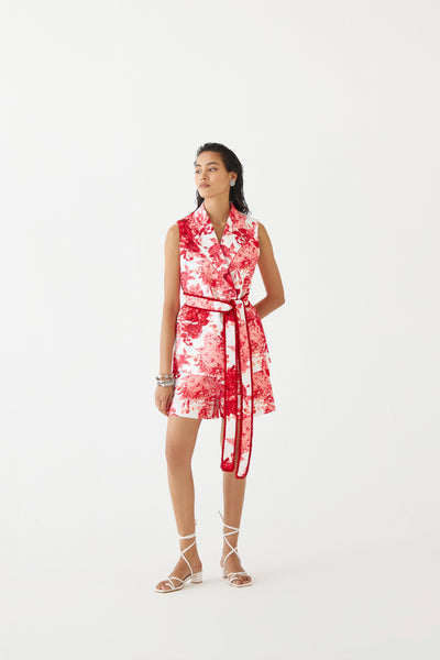 Studio Rigu Ruby Chintz  Blazer And Shorts indian designer wear online shopping melange singapore