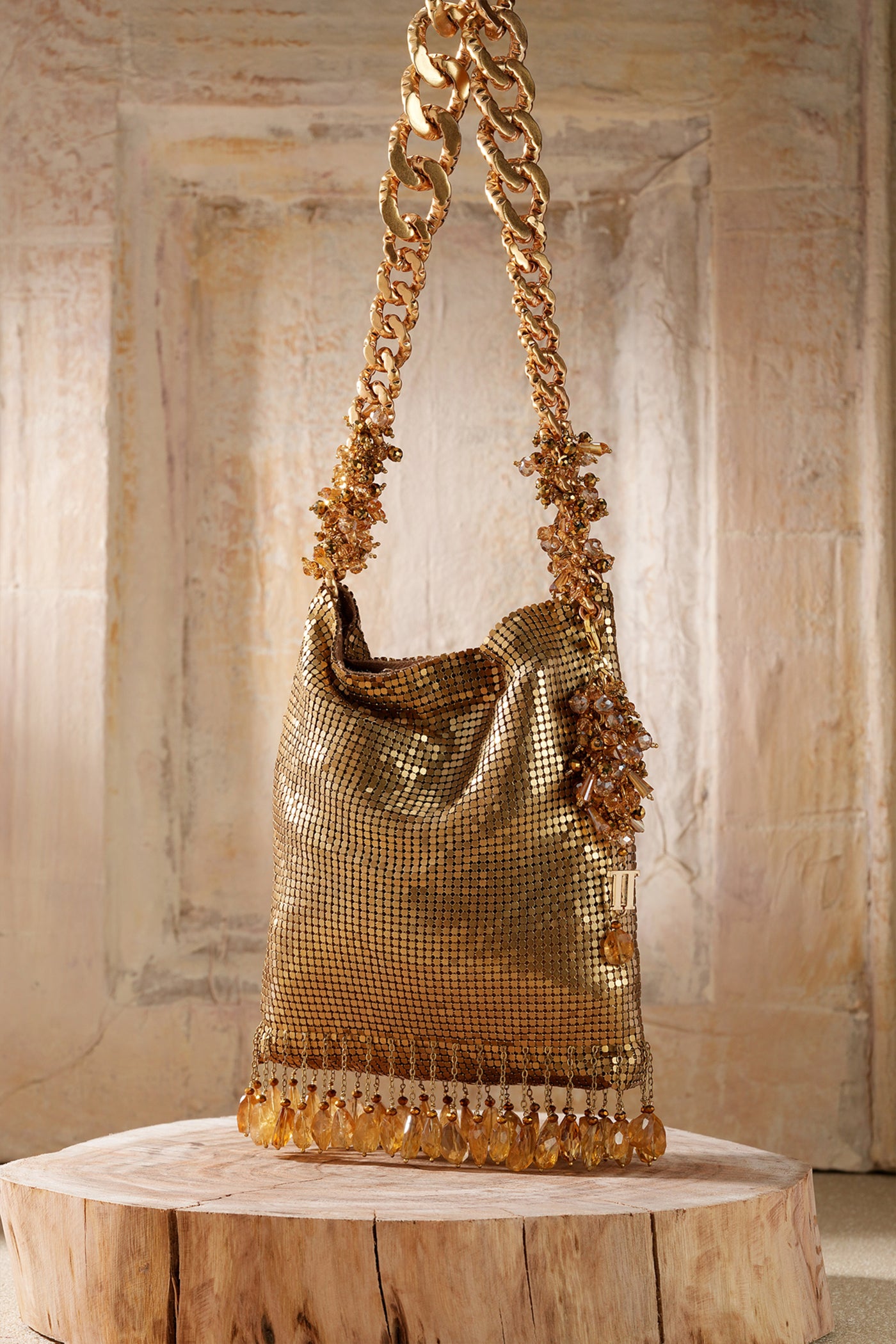 Tarun Tahiliani Accessories Chainmail Bag indian designer wear online shopping melange singapore
