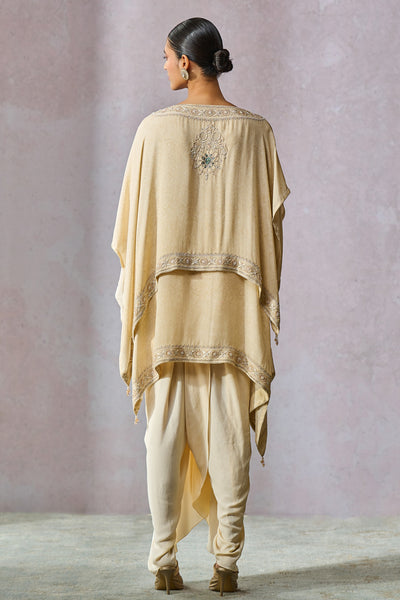 Tarun Tahiliani Ecru Top Dhoti indian designer wear online shopping melange singapore