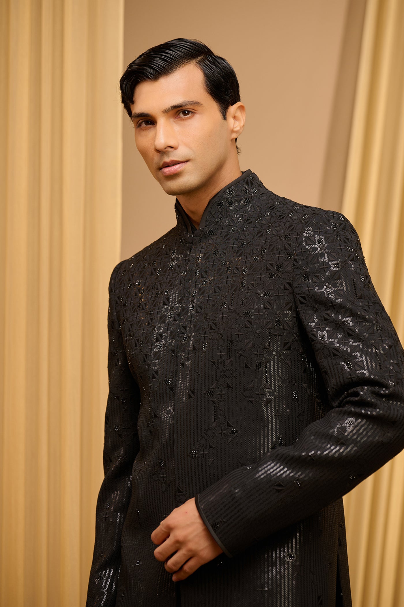 Tarun Tahiliani Menswear Cocktail Bandhgala Set indian designer wear online shopping melange singapore
