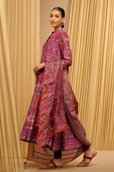 Tarun Tahiliani Printed Kalidar Kurta Set indian designer wear online shopping melange singapore