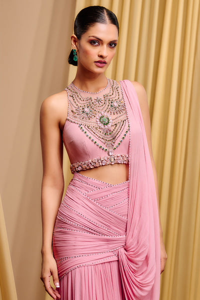 Tarun Tahiliani Sculpted Concept Saree indian designer wear online shopping melange singapore