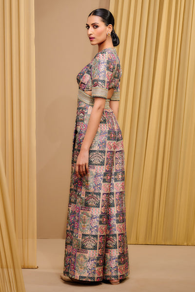 Tarun Tahiliani Signature Brocade Jumpsuit indian designer wear online shopping melange singapore