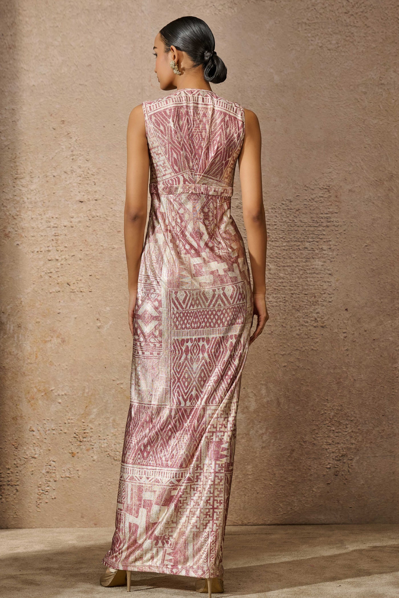 Tarun Tahiliani Signature Drape Dress indian designer wear online shopping melange singapore