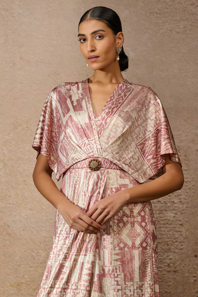 Tarun Tahiliani Signature Printed Jumpsuit indian designer wear online shopping melange singapore